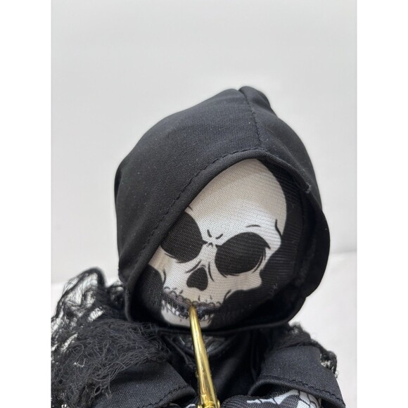 Gemmy Halloween Grim Reaper Saxophone “WHO CAN IT BE” Animated Singing Dancing - Picture 4 of 9
